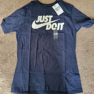 Nike men's midnight navy white size medium